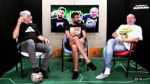 Azzaro y Ducatenzeiler junto a Rafael Di Zeo en la entrevista que le realizaron en su programa.
