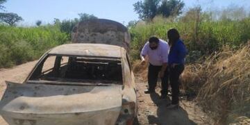El auto incinerado del joven desaparecido fue encontrado cerca de Pichanal.