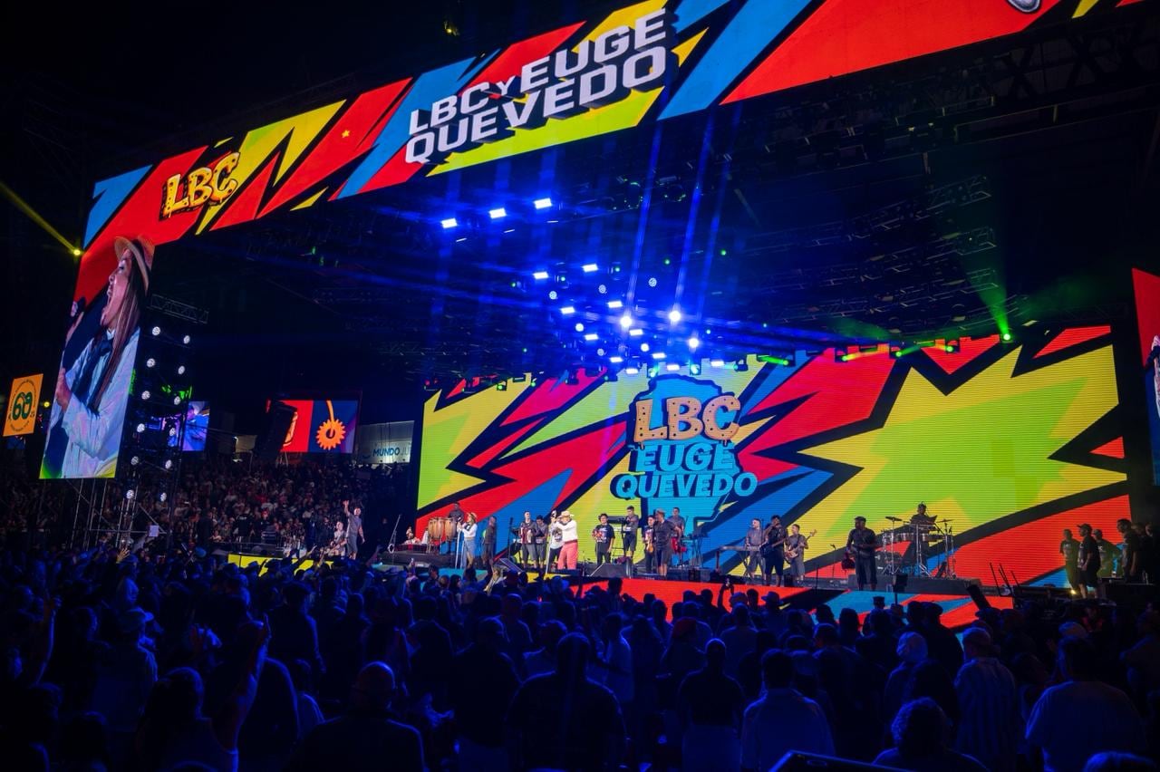 LBC y Euge Quevedo cantaron en el cierre del Festival de Jesús María.