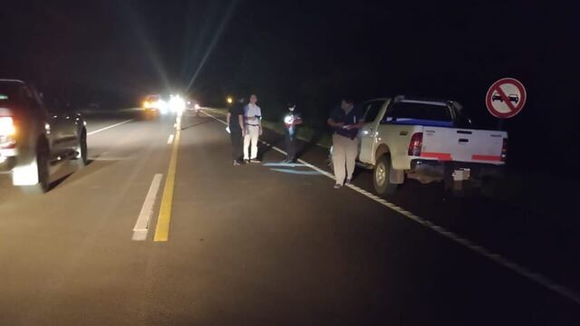 Cerro Azul: accidente vial dejó a dos motociclistas heridas.