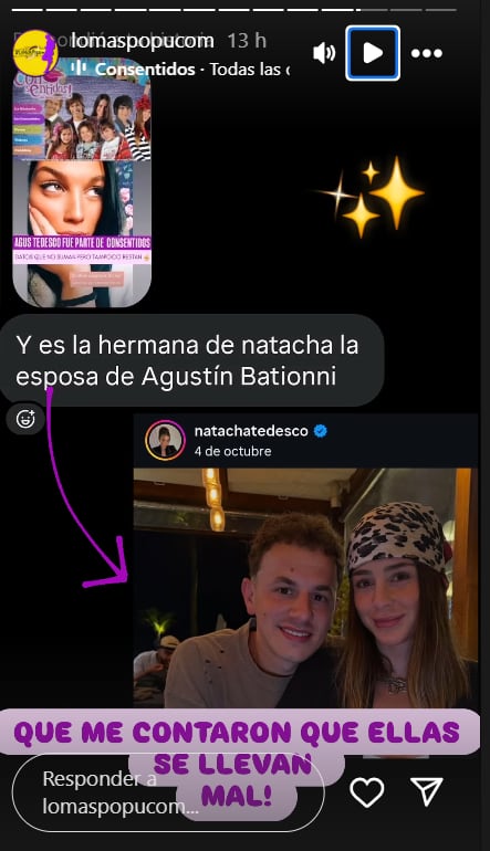 Quién es Agustina Tedesco, la mujer con la que German Pezzella habría tenido una vida paralela