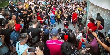 MP y CTZ compitiendo en Perros De Calle en el Parque Rivadavia