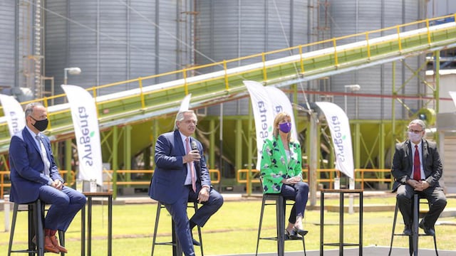 Alberto Fernández en Syngenta