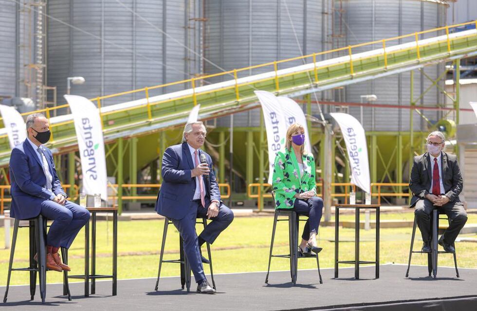 Alberto Fernández anunció en Venado Tuerto una importante venta de soja a China