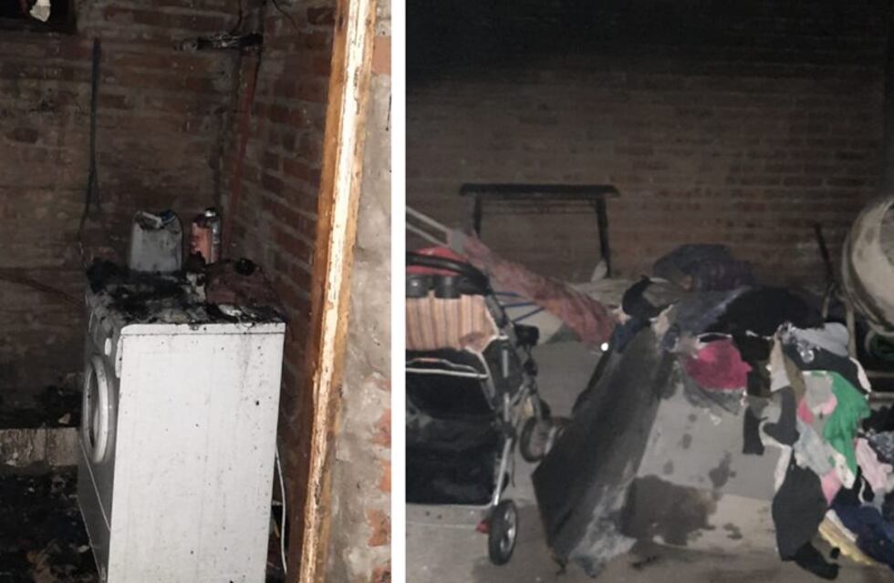 Se incendió una casa y apagaron el fuego con el agua de la pileta