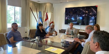 Reunión en el Palacio Municipal de Carlos Paz