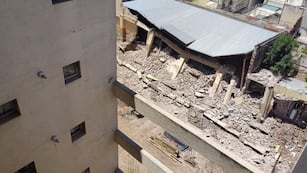 Nuevo derrumbe en Córdoba. (Foto: Cadena 3)