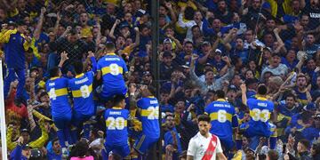 El festejo de Boca en la victoria ante River en La Bombonera. Cómo queda la pelea por el campeonato.