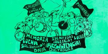 Ilustración alusiva al Encuentro de Copleros en Purmamarca