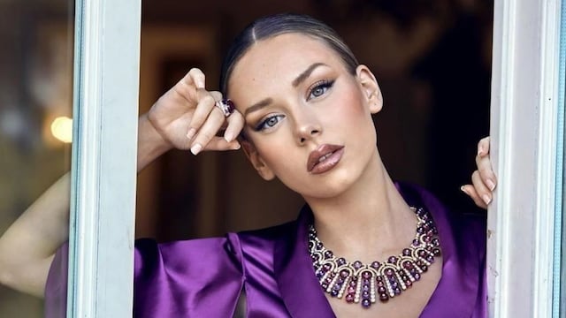 Ester Expósito deslumbró con un look de cuero y encajes: “Qué tendrá la noche...”