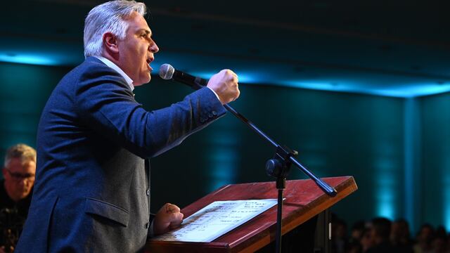 "Asumo el desafío", lanzó un enérgico Martín Llaryora, candidato a gobernador.