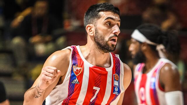 Facundo Campazzo debutó en la Euroliga 2022/2023 en la visita de Estrella Roja a Bayern Múnich. (Prensa Euroliga)