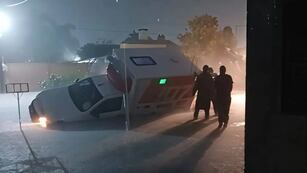 Impactantes imágenes del temporal en Santa Fe, en la localidad de Vera.