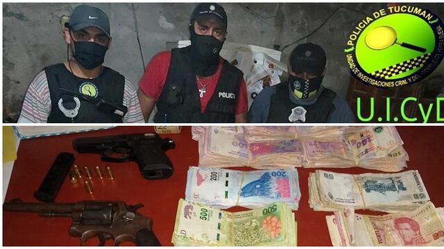 Secuestraron $120 mil, armas de fuego y marihuana en allanamientos en Yerba Buena