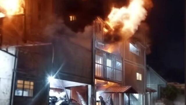 Incendio en un secadero de yerba mate en Comandante Andresito.