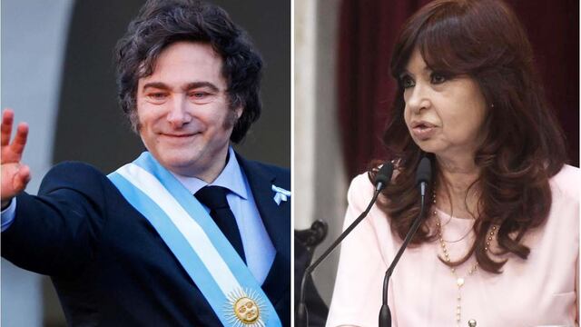 “No te bancas la pelusa”: el cruce entre Javier Milei y Cristina Kirchner por el senador Kueider. (Fotos: Javier Ferreyra y Federico López Claro)