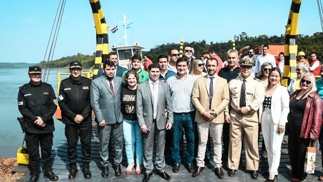 Eldorado recibió el primer viaje del servicio de balsas entre Mayor Otaño y Eldorado