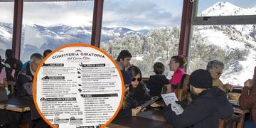 Cuánto cuesta un café con leche y medialuna en la confitería giratoria de Bariloche en junio 2025