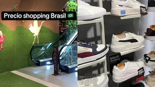 Precios en un shopping de Brasil.