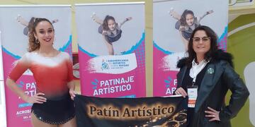 La Patinadora Evelyn Duca de Olimpo de Tres Arroyos participó en el Torneo Sudamericano de Clubes