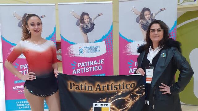 La Patinadora Evelyn Duca de Olimpo de Tres Arroyos participó en el Torneo Sudamericano de Clubes