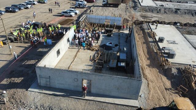 Jaldo supervisó esta tarde el avance de la obra de construcción de la nueva cárcel de Benjamín Paz