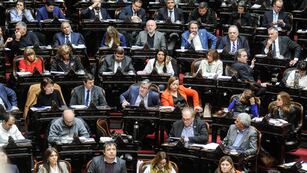 Bloque de diputados de Unión por la Patria (Foto: Federico López Claro)