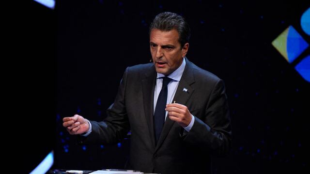 El debate entre Javier Milei y Sergio Massa. Foto: Corresponsalía