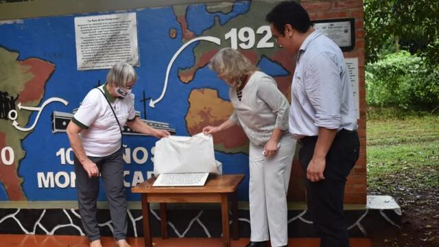 Montecarlo: conmemoraron un nuevo aniversario de la Plaza Alemania.