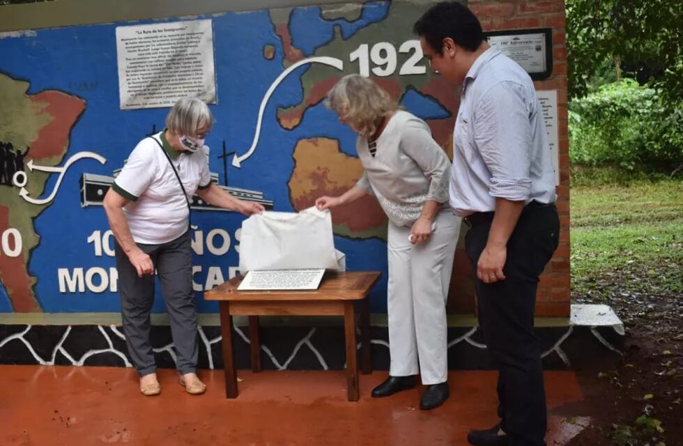 Montecarlo: conmemoraron un nuevo aniversario de la Plaza Alemania