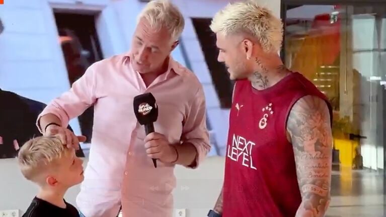 Marley junto a Mauro Icardi.