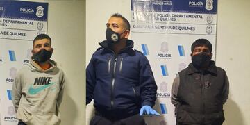 Los detenidos por el intento de robo (Foto: Clarín)