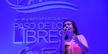 la interpretación de Araceli Da Silva de Paso de los Libres junto a Federico Mayuli y Germán Acuña.