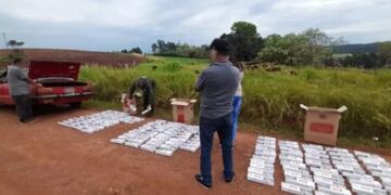 Incautan contrabando de cigarrillos en Colonia Alicia.