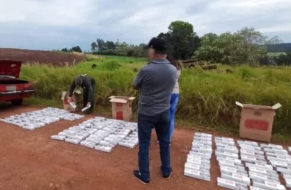 Incautan contrabando de cigarrillos en Colonia Alicia