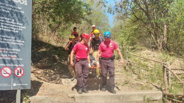 Una turista debió ser rescatada del Cerro La Cruz