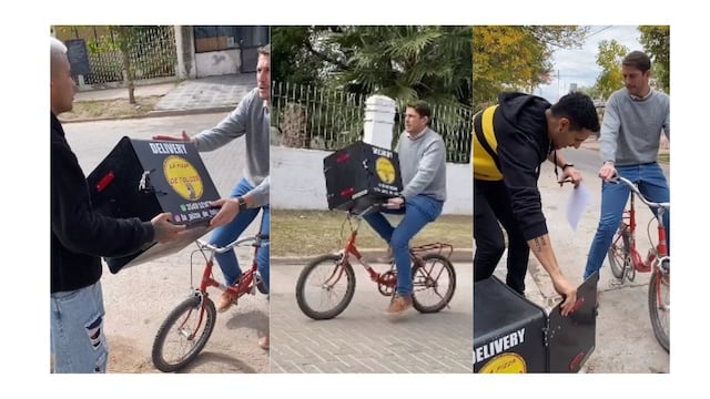 El intendente de Villa de Soto y un video con pizzas y bicicletas que se volvió viral.