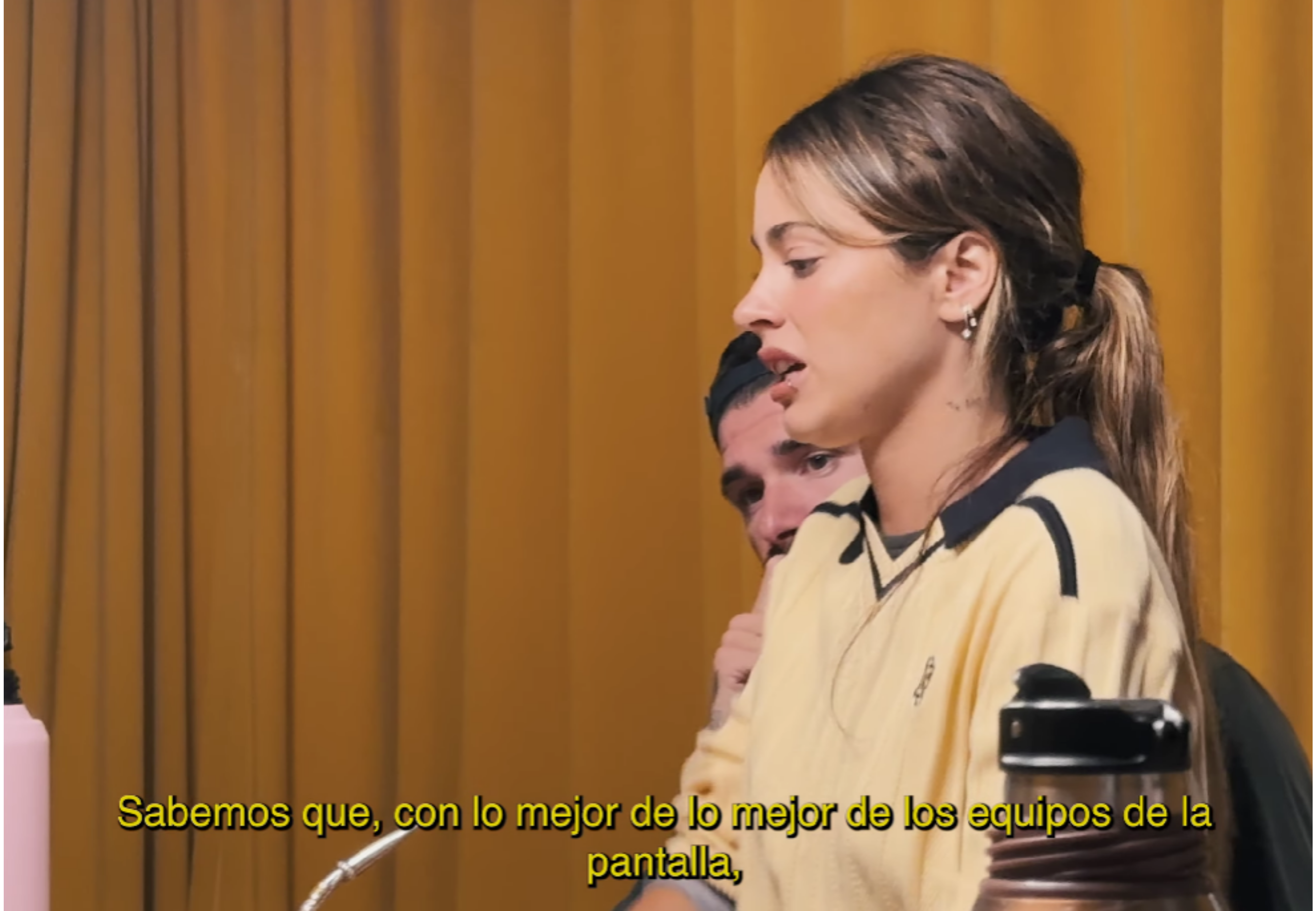 Rodrigo de Paul acompañó en todo el proceso a Tini.