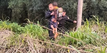 Hallan sano y salvo a un niño perdido en Oberá.