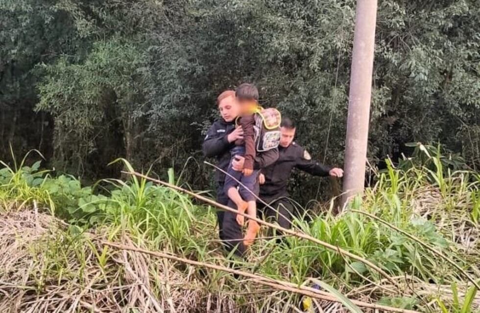 Hallan sano y salvo a un niño perdido en Oberá