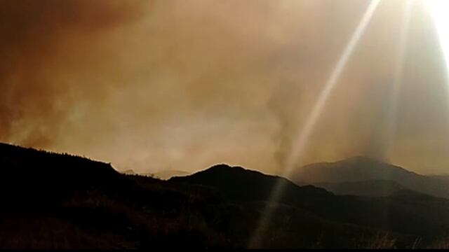 Las lluvias colaboraron con los bomberos que combatían los incendios en Córdoba. (Foto / Gobierno de Córdoba)