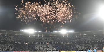 Recibimiento en el estadio Kempes, del Matador.