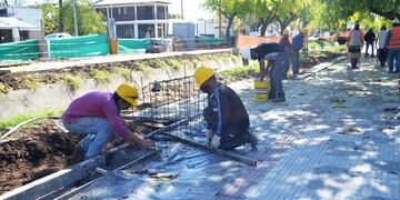 Los trabajos en el paseo Luis Huerta ahora stán enfocados en la cuarta cuadra.