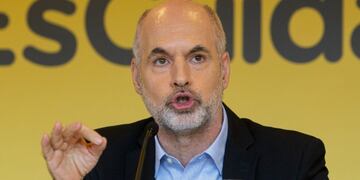 El jefe de Gobierno porteño, Horacio Rodríguez Larreta, se refirió al fallo de la Corte Suprema de Justicia en cuanto a la Coparticipación. Foto: Los Andes.