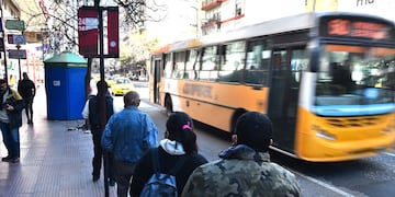 Después del paro de UTA,  el transporte urbano de Córdoba circula por las calles de la Capital. (Pedro Castillo/ La Voz)