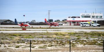Los isleños realizarán obras en el aeropuerto de Puerto Argentino