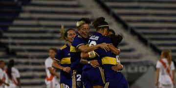 Boca le ganó 7 a 0 a River y es el primer campeón profesional del fútbol femenino. (Twitter: @BocaJrsOficial)