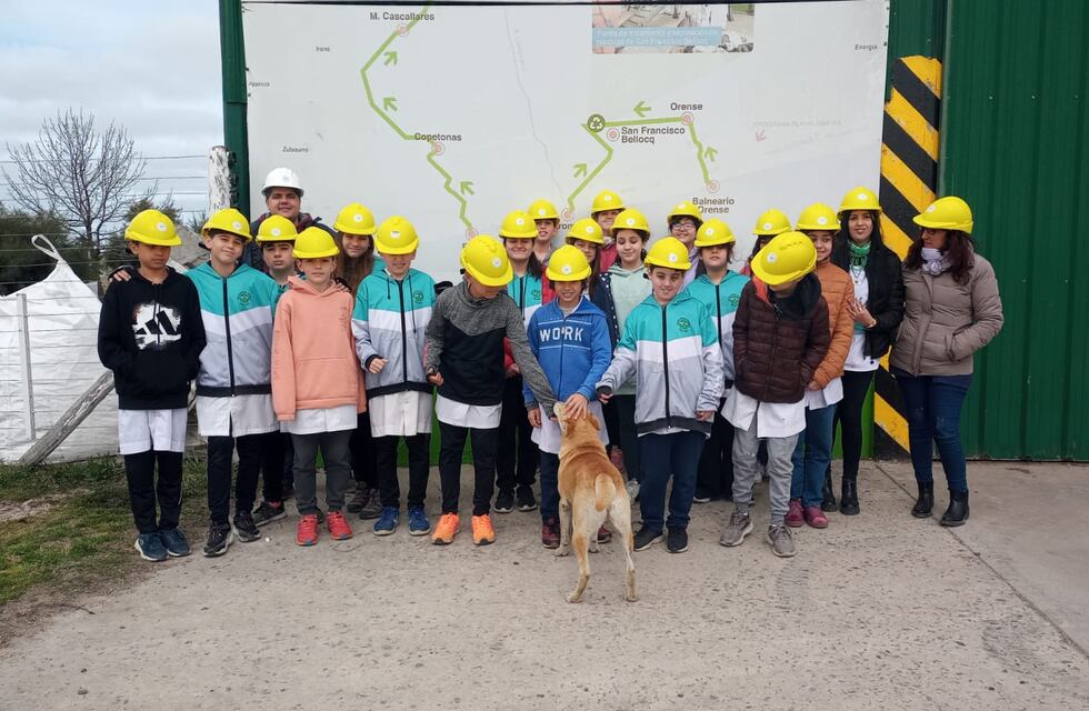 Tres Arroyos: visita de alumnos a la Planta de Separación de Residuos