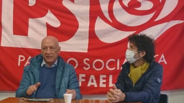 Bonfatti y Gazpoz, en el Centro Socialista de Rafaela