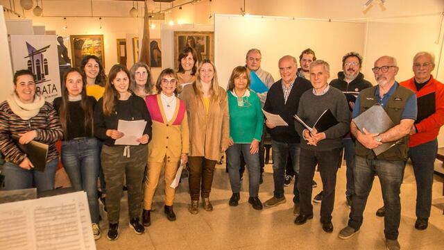 El Coro Municipal de Tres Arroyos ensaya para sus próximas presentaciones